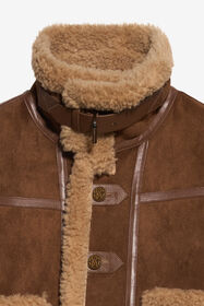 JU Jacke aus Faux-Shearling BROWN R/BM XJT42N-FT003