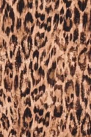 JC T-shirt en coton à imprimé Leopard Skin BEIGE VFT185-VF308