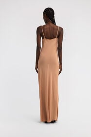 RC Beige Maxi Slip Dress Pink TKT198-GG015