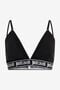 JC Soutien-Gorge Triangle Noir Avec Bande Logo JC Soutien-Gorge Triangle Noir Avec Bande Logo BLACK UFU008-UF205