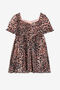 JU Robe à imprimé léopard Rose OJT128-RJ010