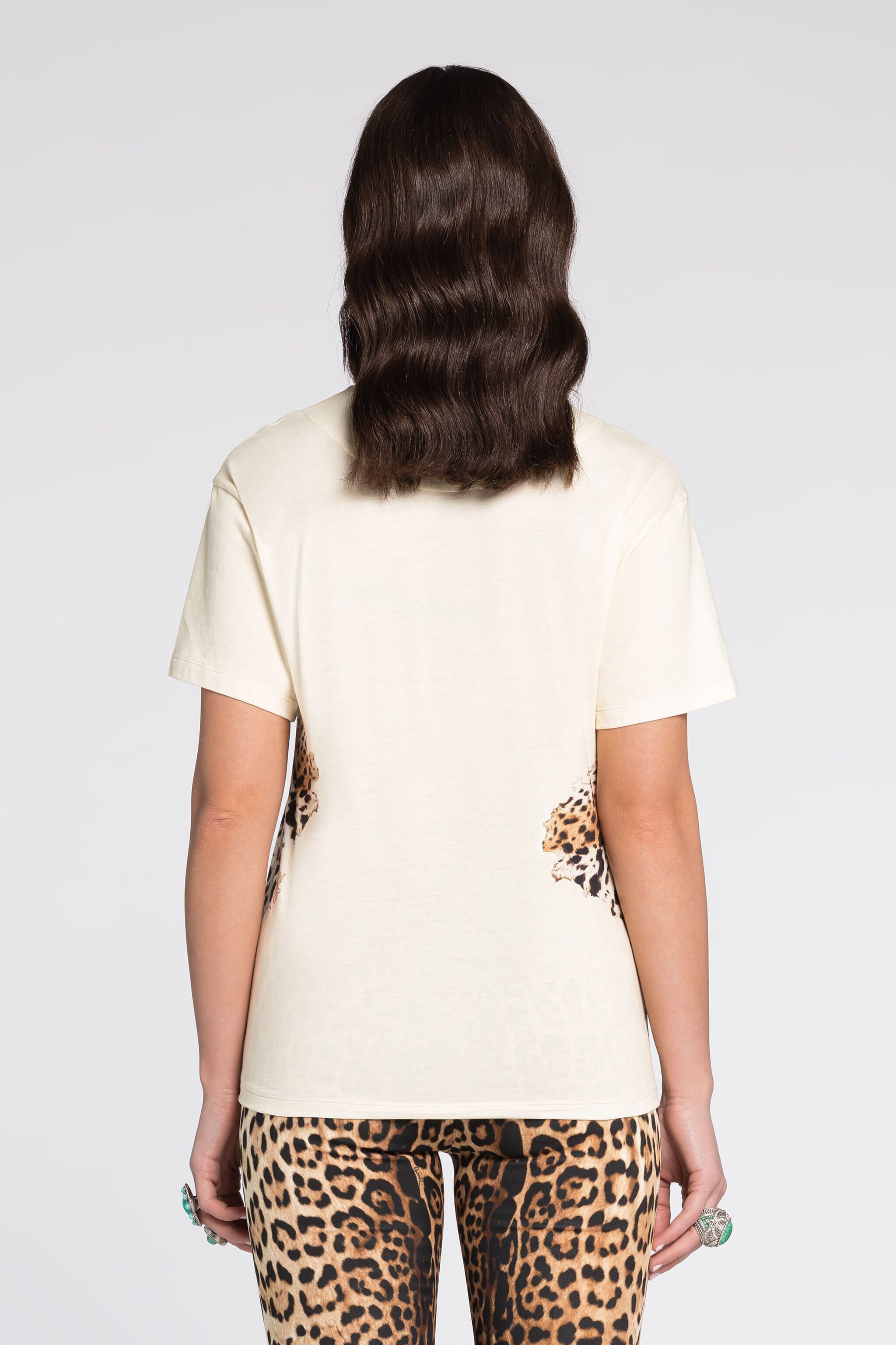 RC Leopard-Print Cotton T-Shirt RC Leopard-Print Cotton T-Shirt NATURALE RKT61B-3PH30