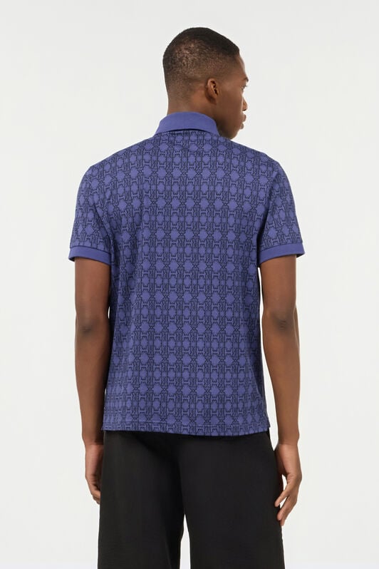 RC Purple Geometric Print Polo Shirt RC Purple Geometric Print Polo Shirt Navy POT64C-JFP66