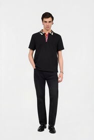RC Ray Of Paradise Print Polo BLACK XRT603-KB002