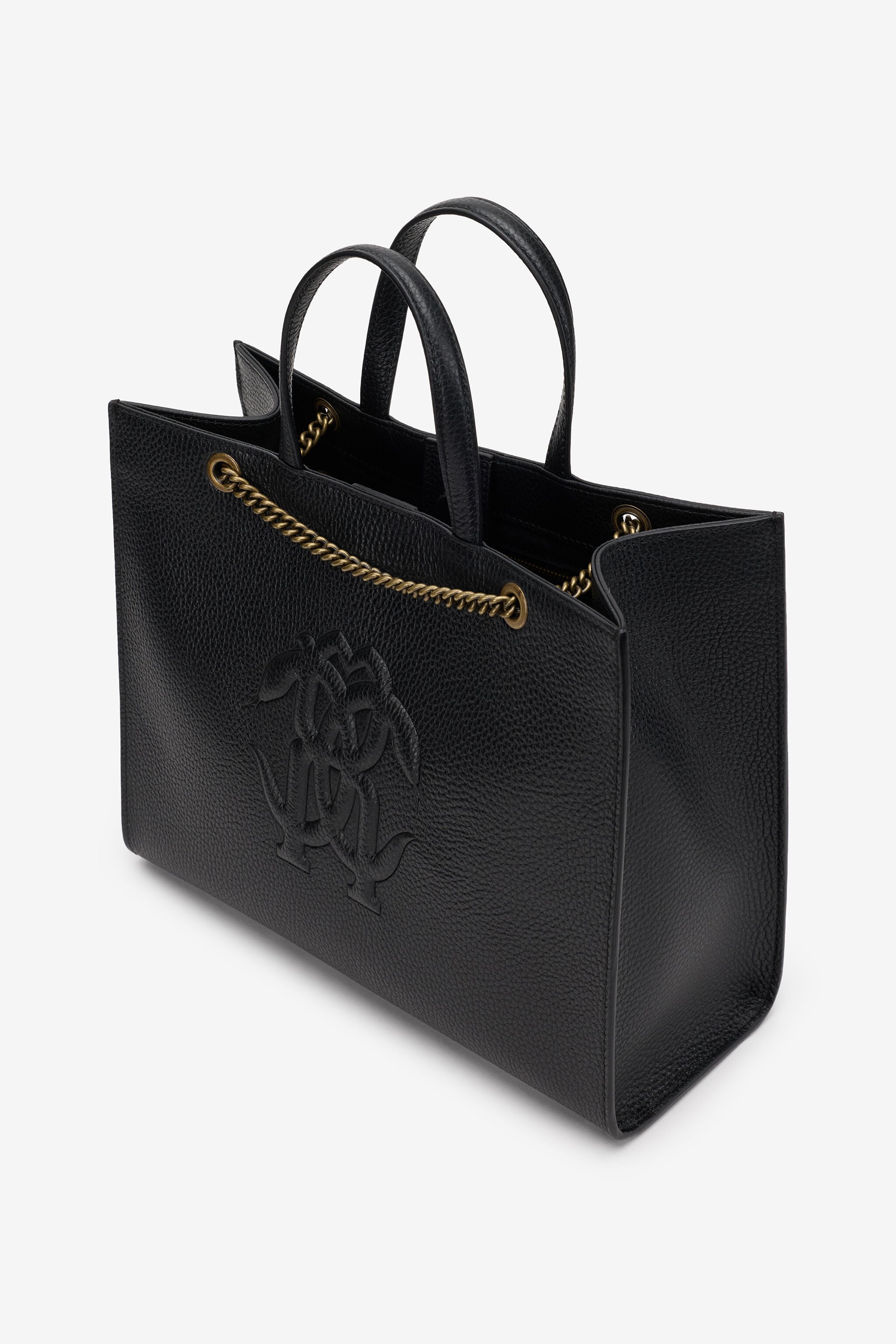 RC Black Leather Monogram RC Shoulder Bag RC Black Leather Monogram RC Shoulder Bag BLACK ROB00K-PZ098