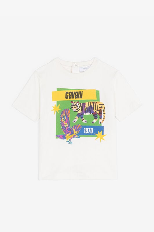 JU Logo-Print Cotton T-shirt JU Logo-Print Cotton T-shirt White RJT60B-JD001