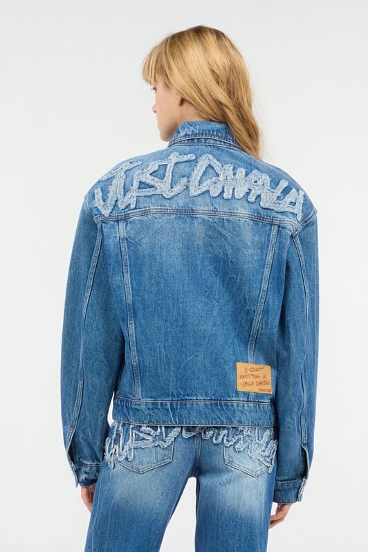 JC Denim Jacket With Logo JC Denim Jacket With Logo Light blue UFT196-UF262
