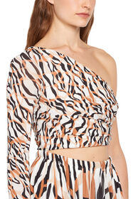 RC Tiger print cut out dress White IWT105-7HR37