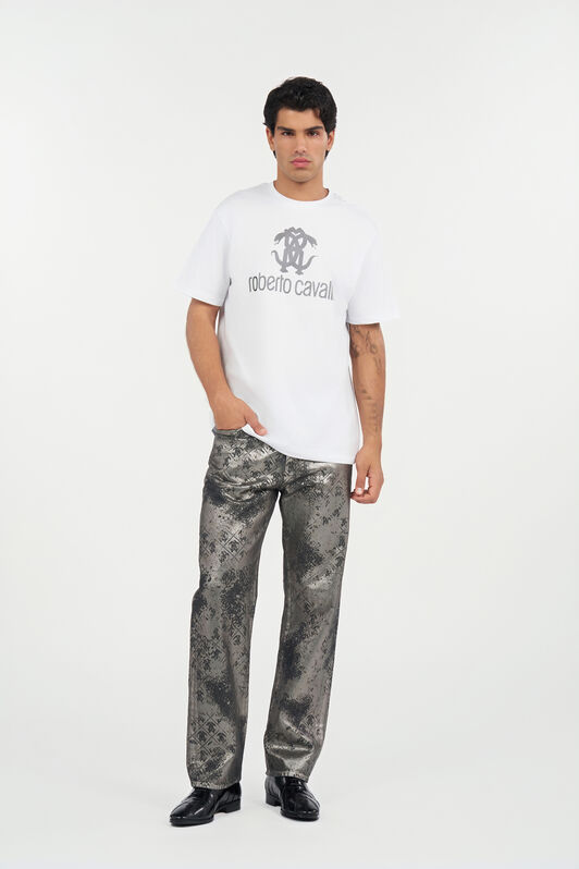RC White T-Shirt with Monogram RC RC White T-Shirt with Monogram RC WHITE QOT60D-JD060