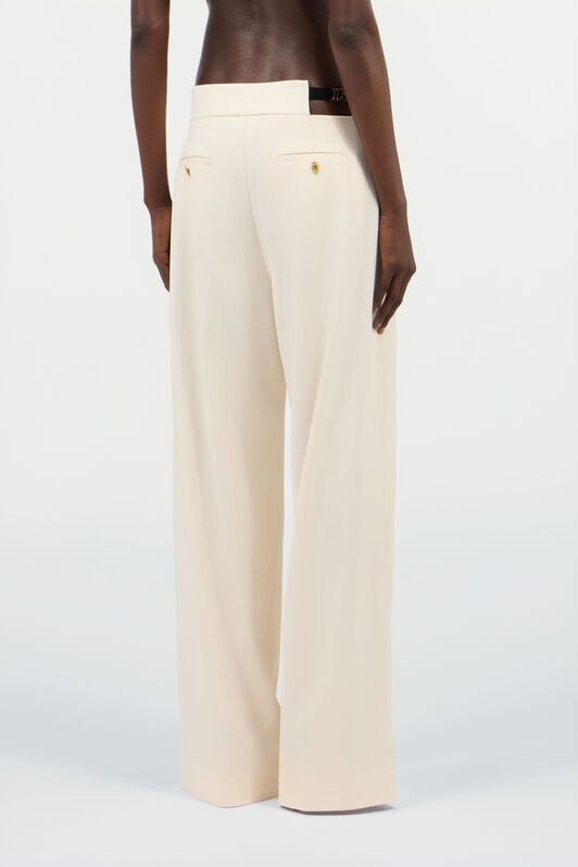 JC Pantalon Large Crème Avec Découpe JC Pantalon Large Crème Avec Découpe OFF WHITE UFT091-UF130