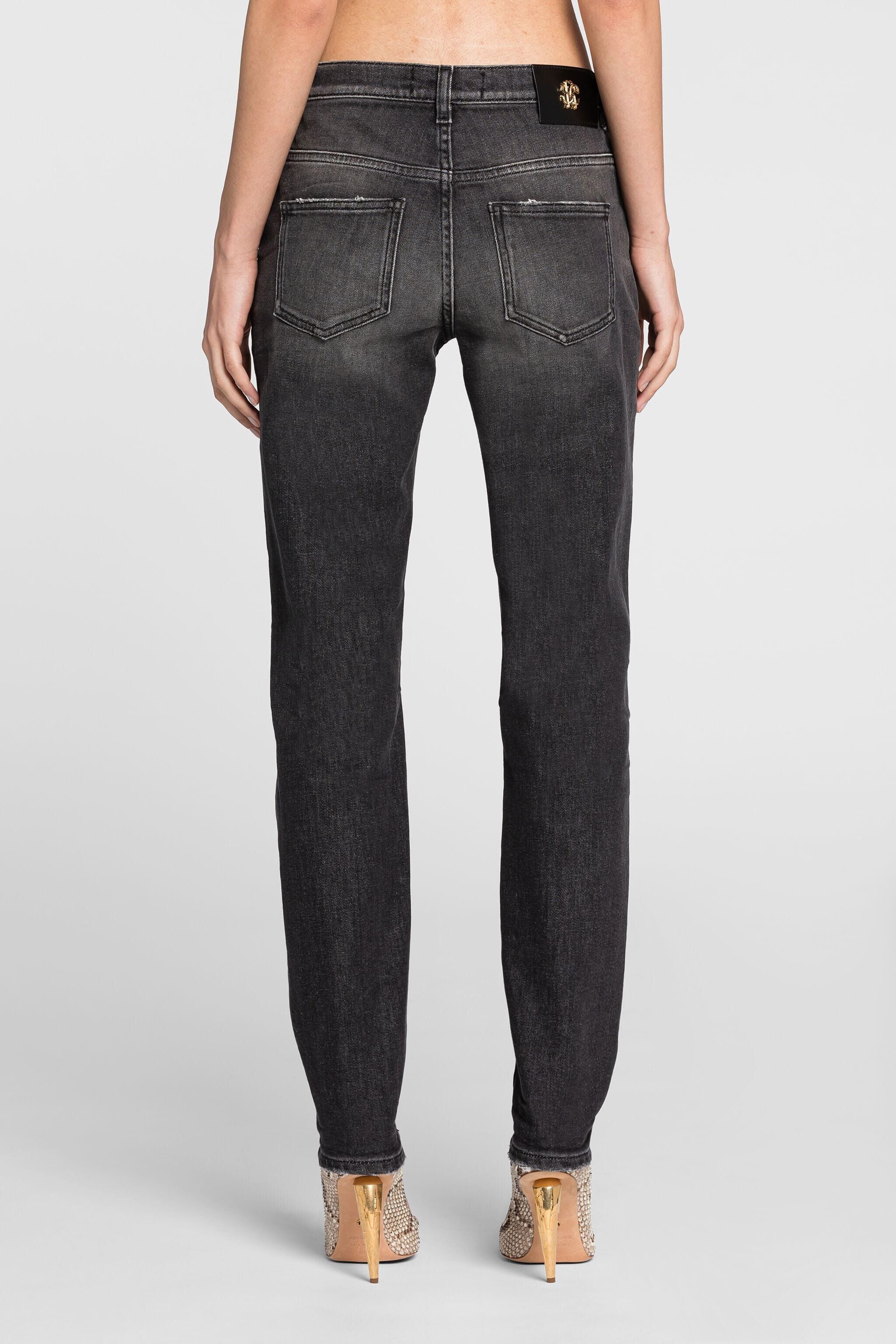 RC Schmal geschnittene Jeans Schwarz PKJ232-DN002