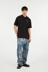 JC Polo Avec Broderie Monogramme JC BLACK UFT020-UF040
