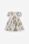 JU Printed dress White SJT113-4FI69