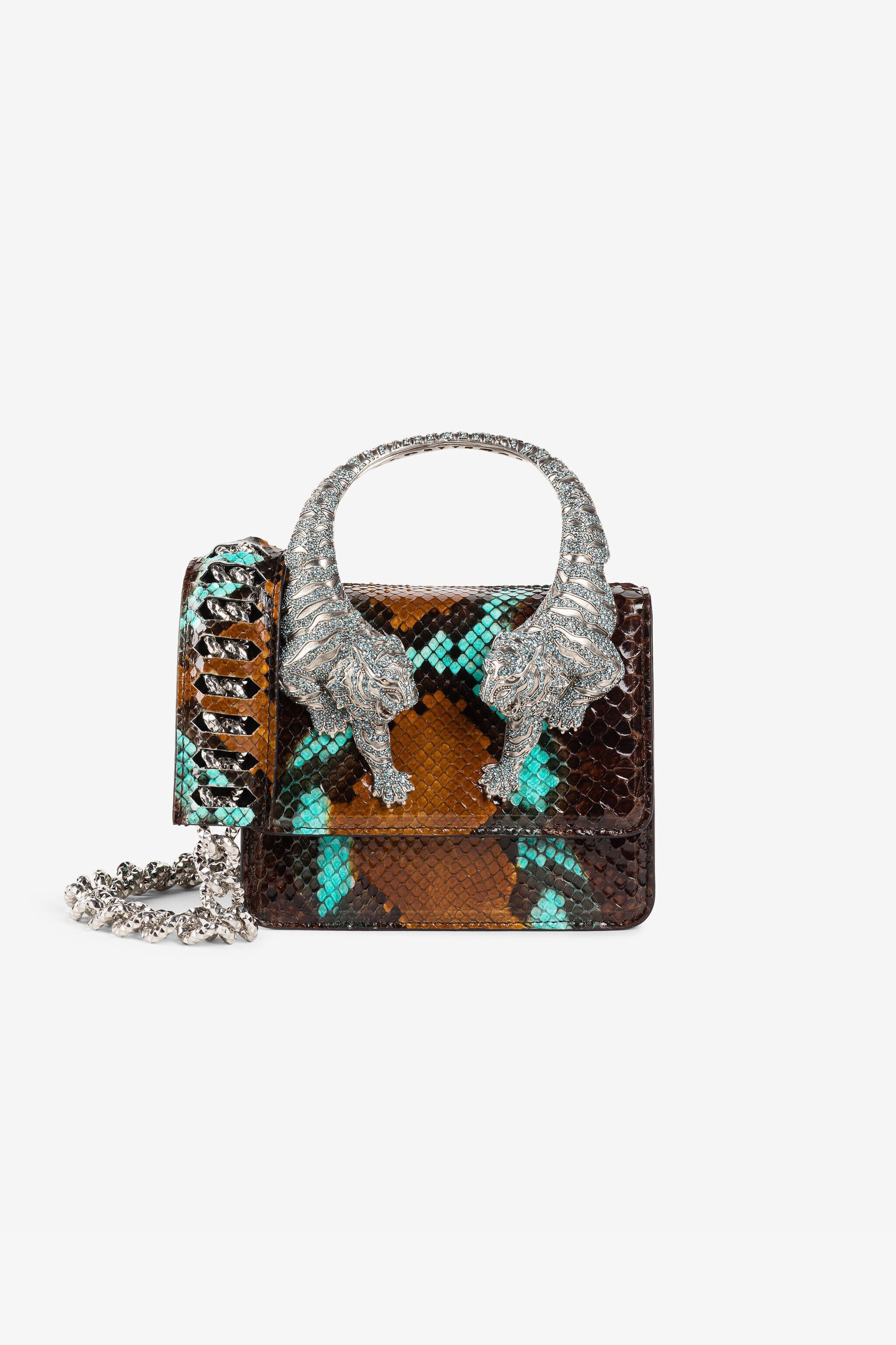Small Roar Crystal-Embellished Shoulder Bag in Brown for Women