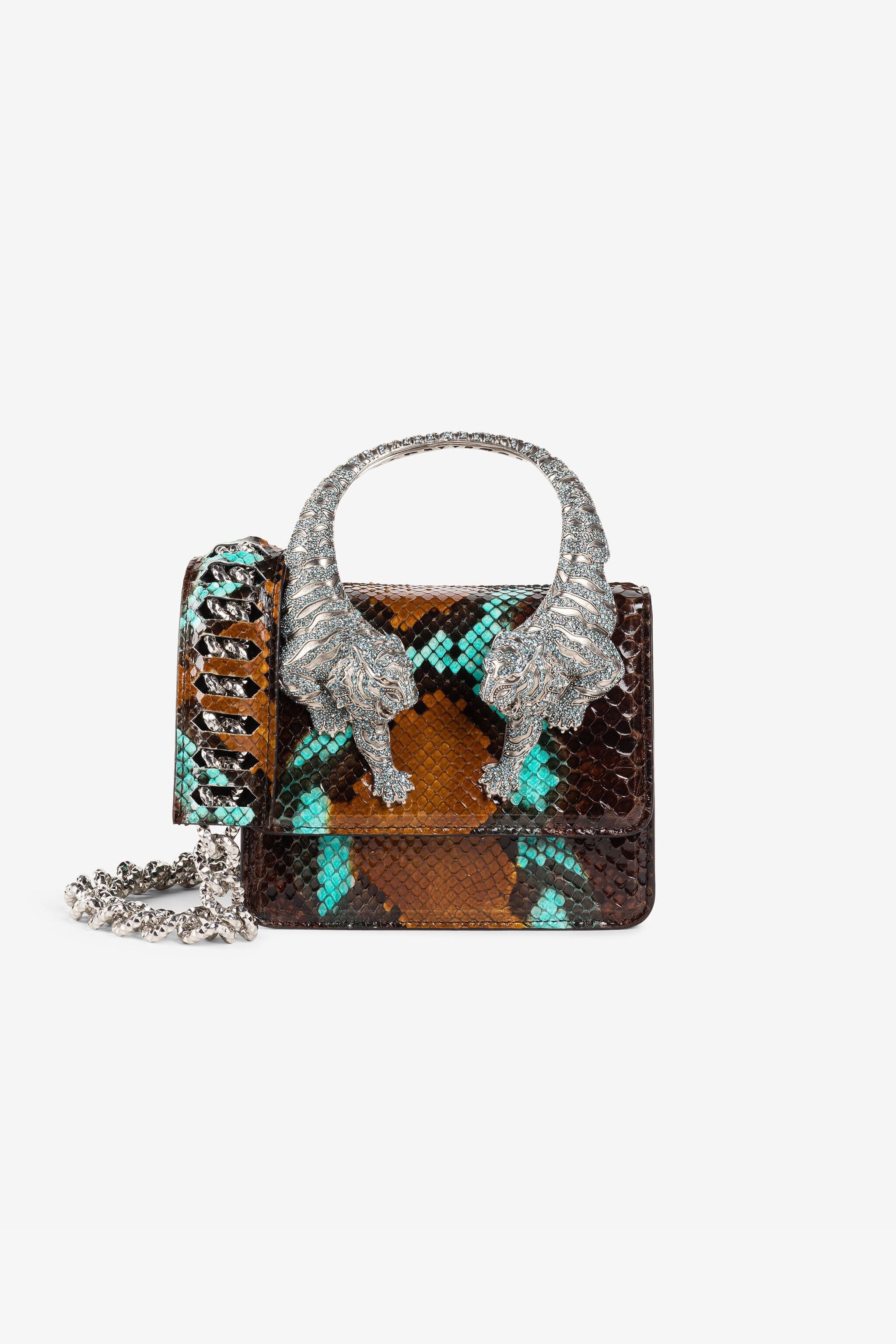 RC Small Roar Crystal-Embellished Shoulder Bag RC Small Roar Crystal-Embellished Shoulder Bag Brown QKB025-UC105