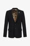 RC Blazer Noir En Laine Vierge Avec Broche Fang RC Blazer Noir En Laine Vierge Avec Broche Fang Noir SRT440-VW001