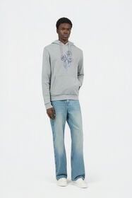 RC Sweat-shirt Gris avec Roses Imprimées GREY SOT66C-CF008