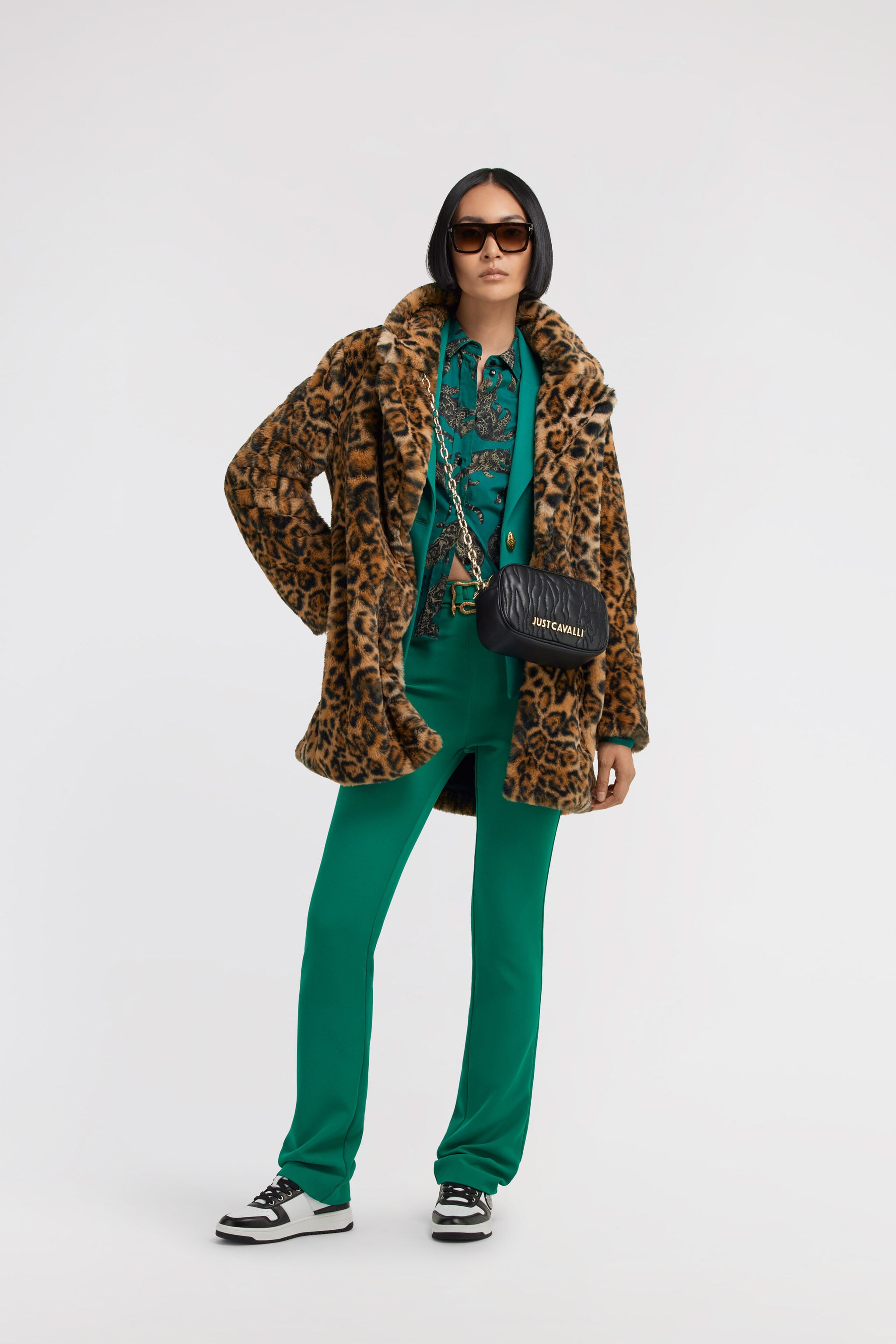 JC Just Cavalli Blazer Green TFT149-TF216