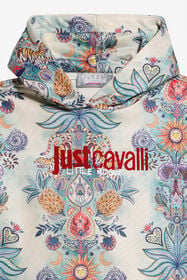 JC Hooded Sweatshirt Tropical Garden Print TROPICAL GARDEN WFT68W-2O003