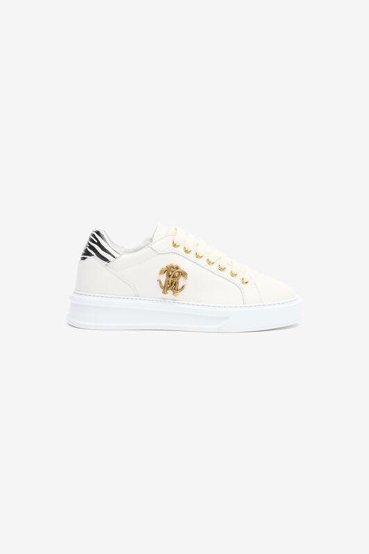 RC Zebra Heeled Sneakers White SKS031-PZ96A