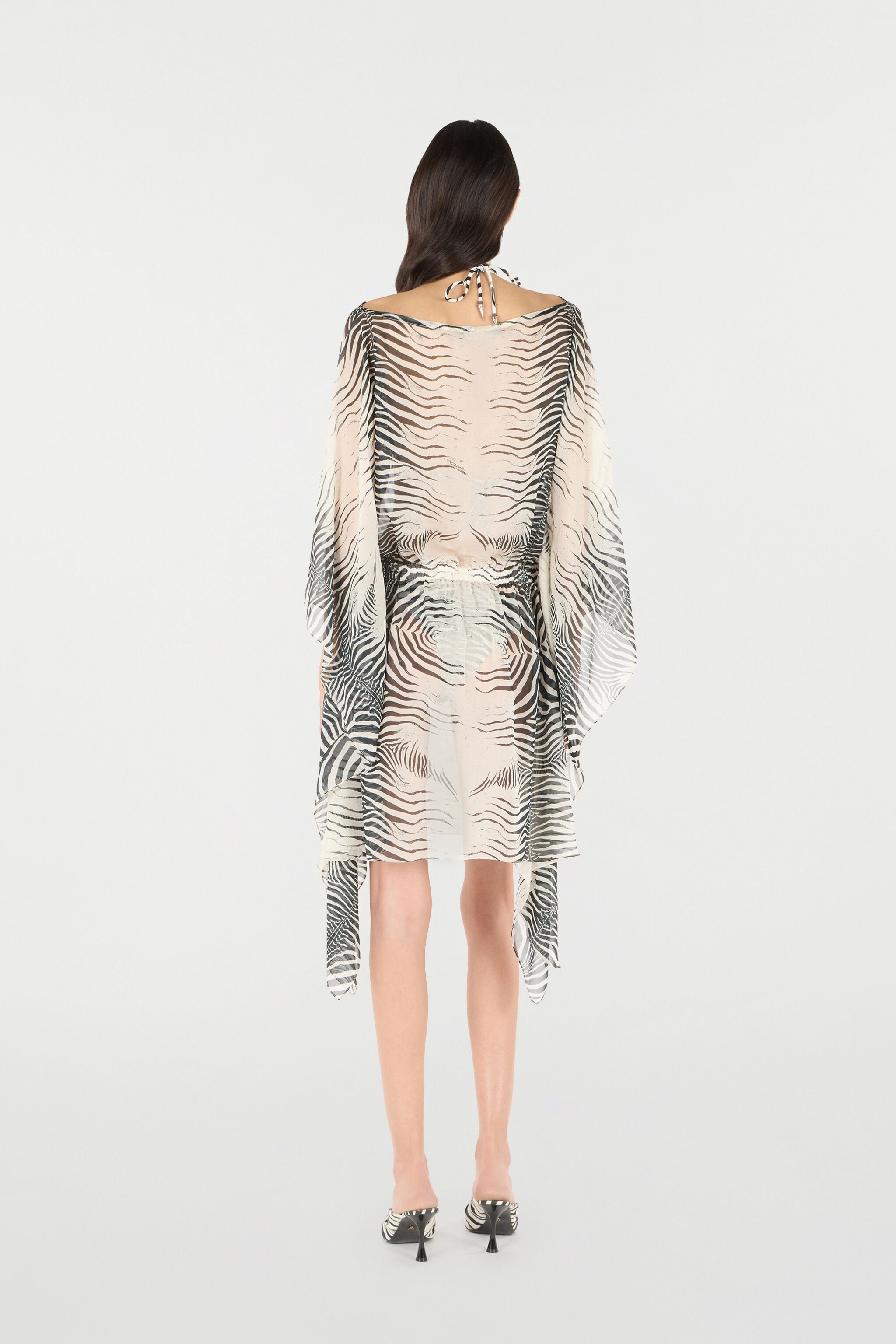 RC Zebra-Print Caftan RC Zebra-Print Caftan Black/White UKW012-HNN49