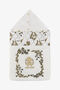 JU RC Monogram print cotton baby nest JU RC Monogram print cotton baby nest White SJT810-JD001