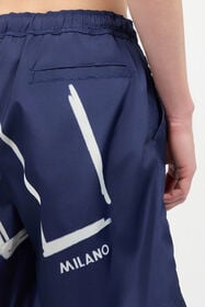 JC Swim Shorts With Lettering Dark blue UFT079-UF118