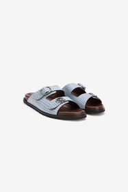 RC Light Blue Leather Sandal LIGHT BLUE WNS004-PZ119
