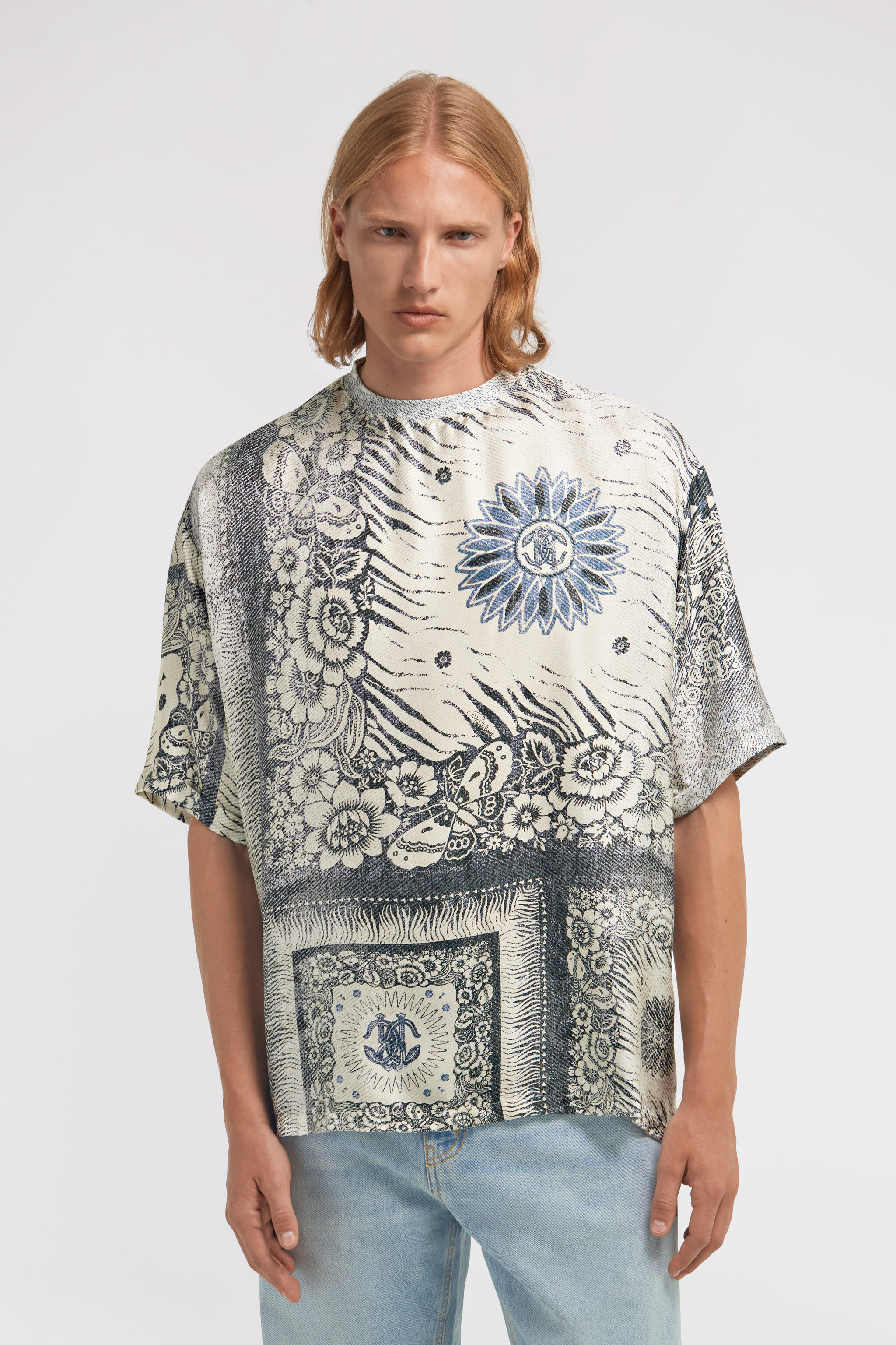 RC T-shirt stampa Bandana RC T-shirt stampa Bandana Blu TRT62S-4QN11