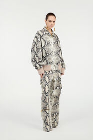 RC Jacke Mit Print Python Hellbraun VWT410-CIQ75