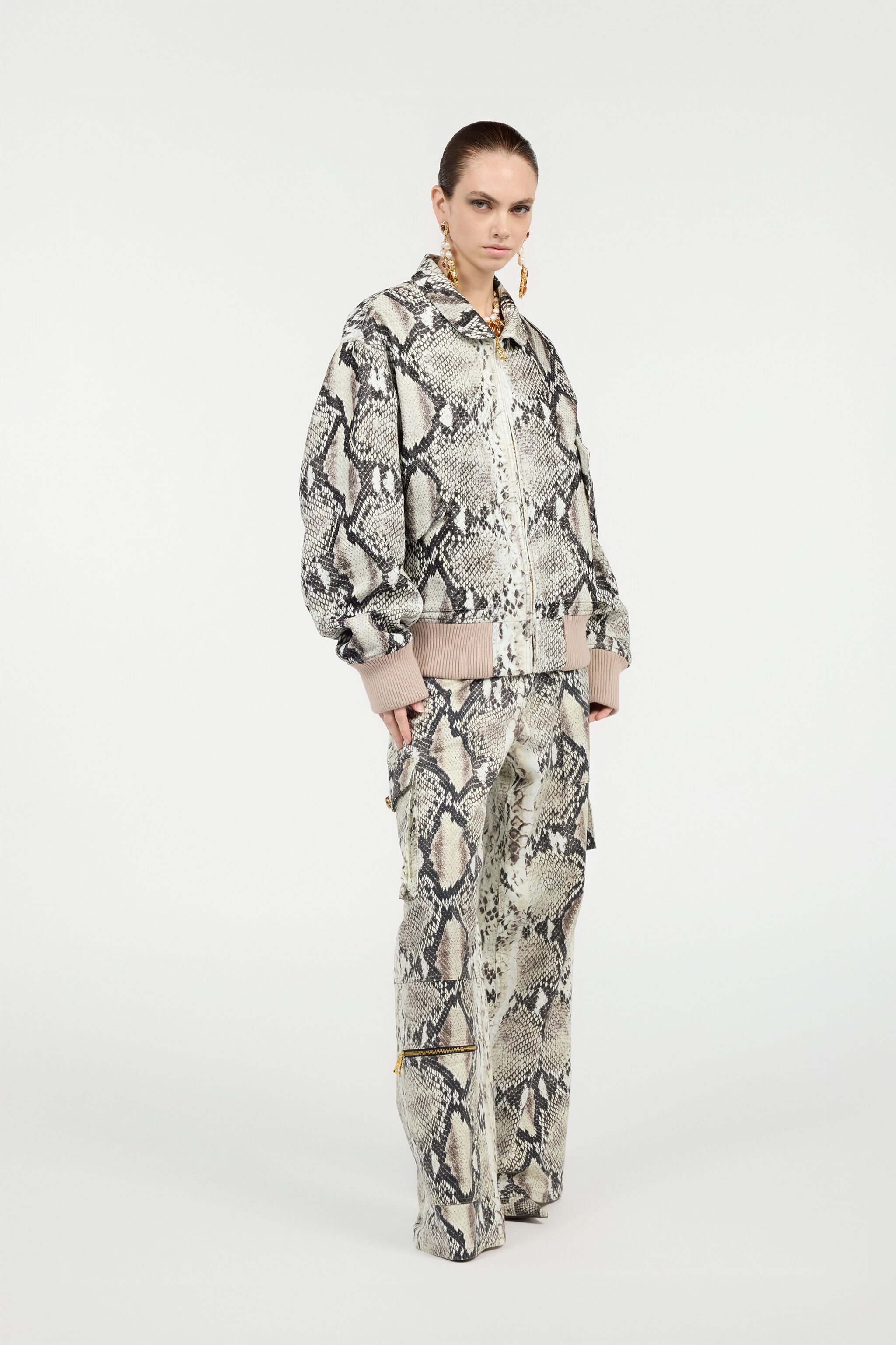 RC Jacke Mit Print Python RC Jacke Mit Print Python Hellbraun VWT410-CIQ75