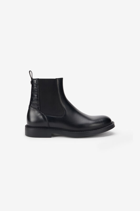 RC Black Chelsea Boots With Pull Tabs RC Black Chelsea Boots With Pull Tabs BLACK TOS00A-PZC15