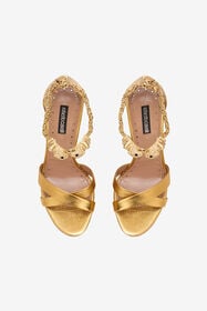 RC Roar Gold Leather Sandals GOLD SKS132-PZS14