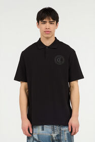 JC Polo With JC Monogram Embroidery BLACK UFT020-UF040