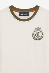 JC T-Shirt with Embroidered Logo MARSHMALLOW XFT60U-JD003