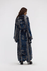 RC Cappotto vestaglia jacquard con cintura blu Blu scuro RWT508-VL041