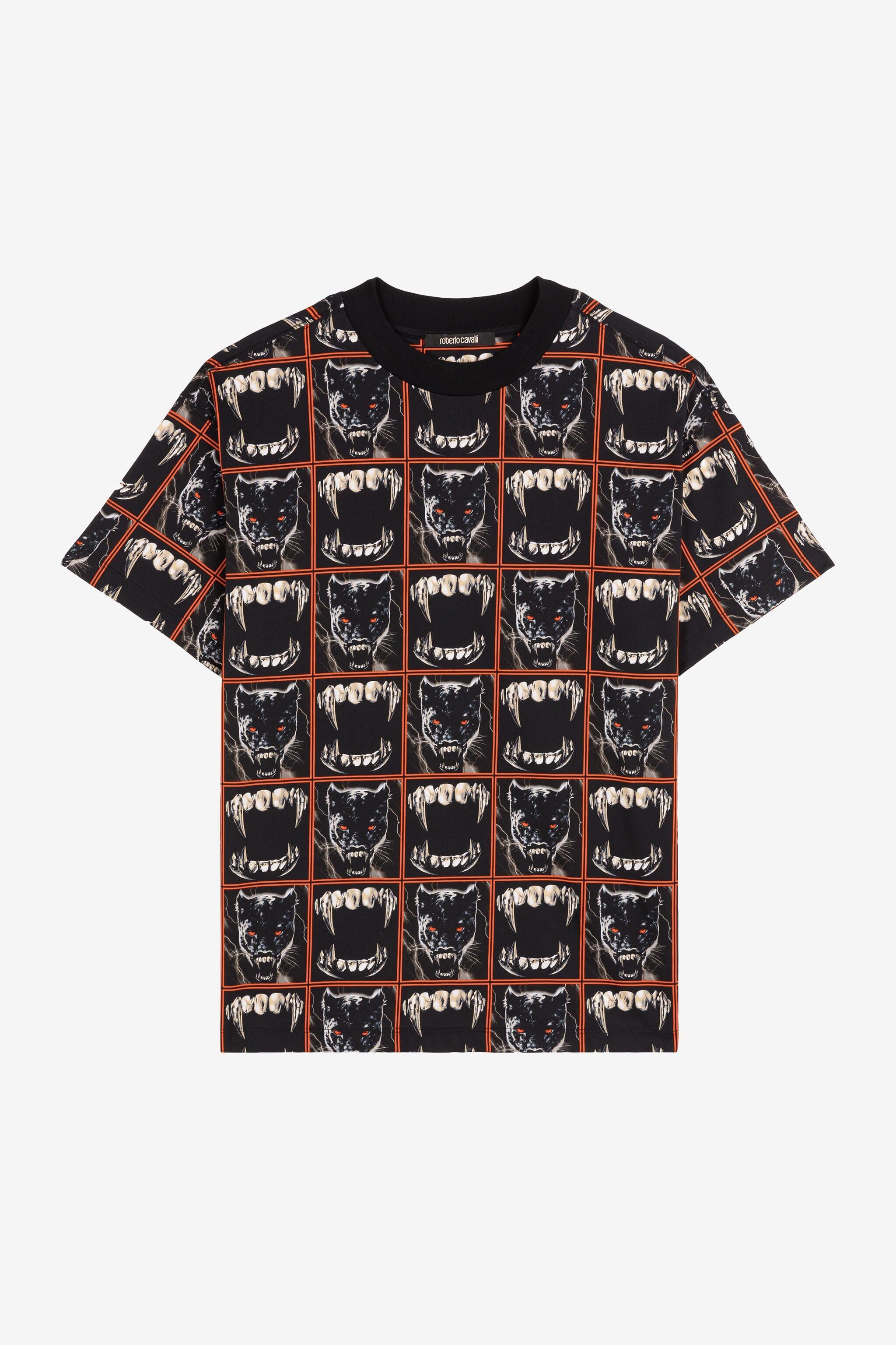 RC Teeth And Panther-Print T-Shirt RC Teeth And Panther-Print T-Shirt MULTICOLOR PNT61M-3PF25