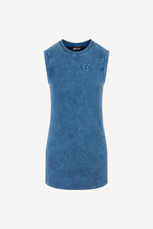 JC Blaues Geripptes Mini Kleid NAVY UFT163-UF229