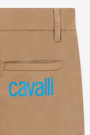 JU Logo-Print Shorts Light brown QJT234-CE035