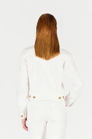 RC Giacca Denim con Bottoni Oro Bianco UWJ425-DE007