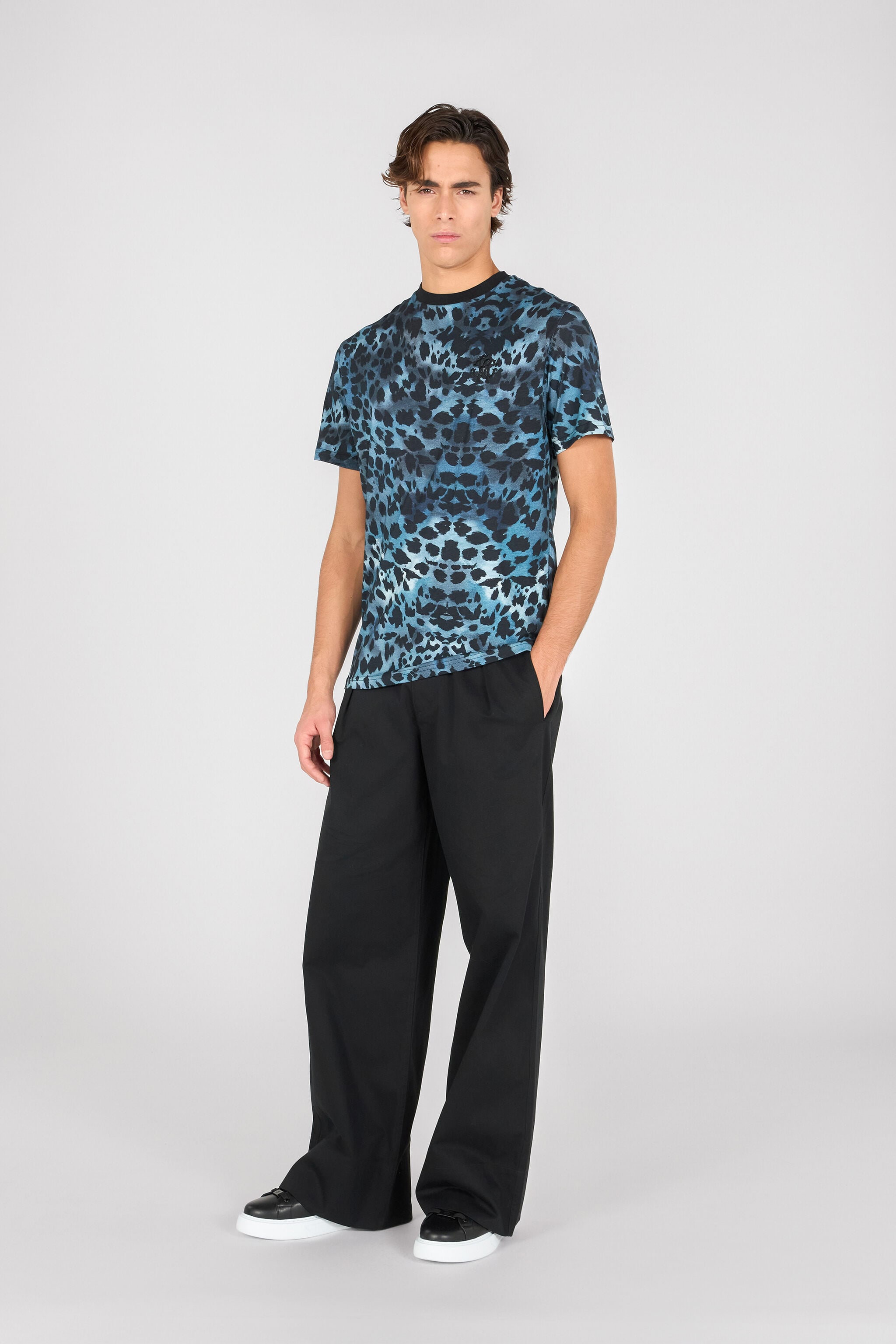 RC T-Shirt Mit Print Jaguar Skin RC T-Shirt Mit Print Jaguar Skin BLUE OOT60J-JFO63