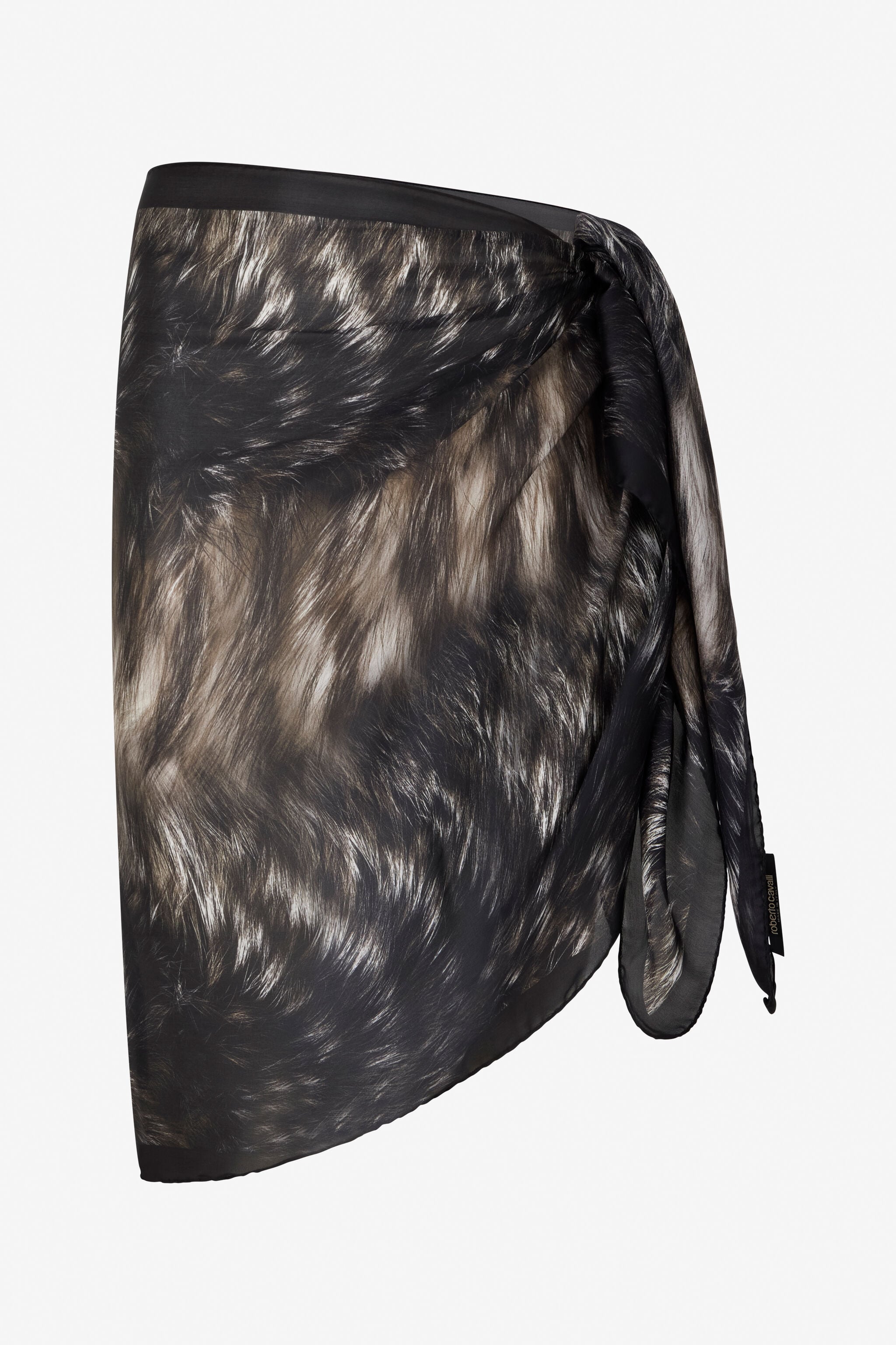 RC Foulard Con Estampado Silver Fur BLACK/BEIGE XWI001-HZT79