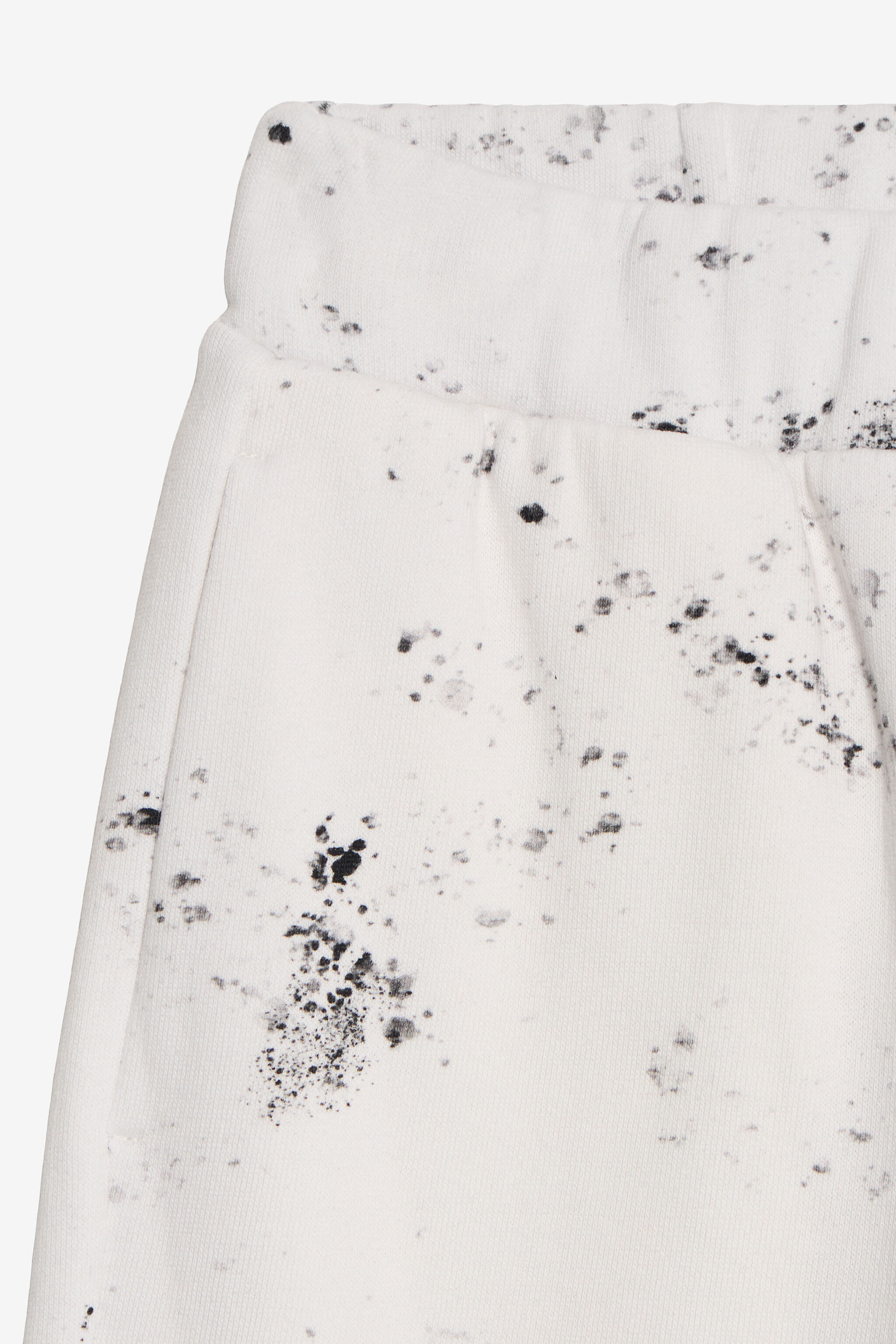 JU White Cotton Allover Spray Shorts JU White Cotton Allover Spray Shorts OPTICAL WHITE VJT25C-5OQ44