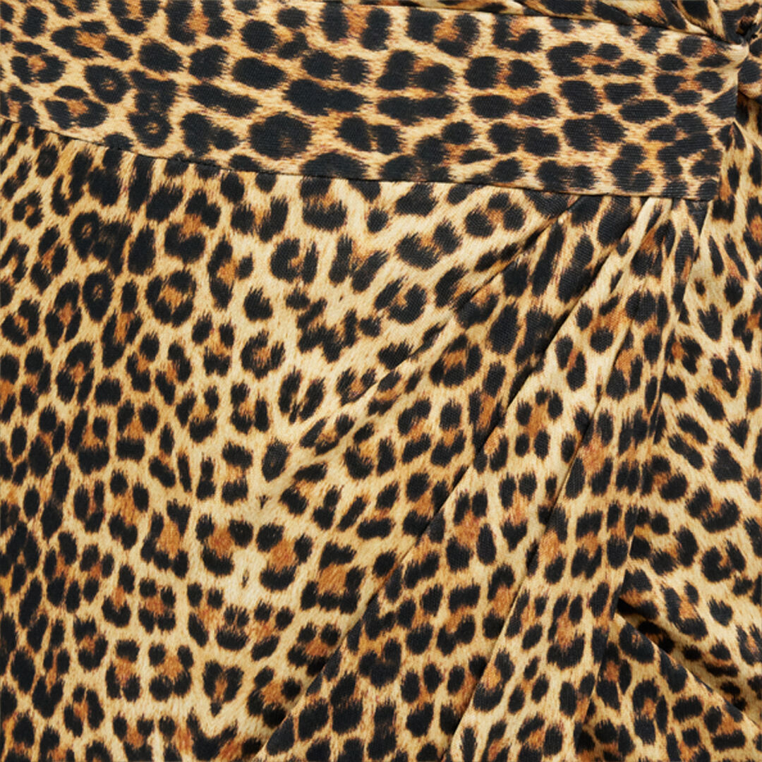Maxi Dress in Leopard Print in BROWN for Women | Roberto Cavalli®