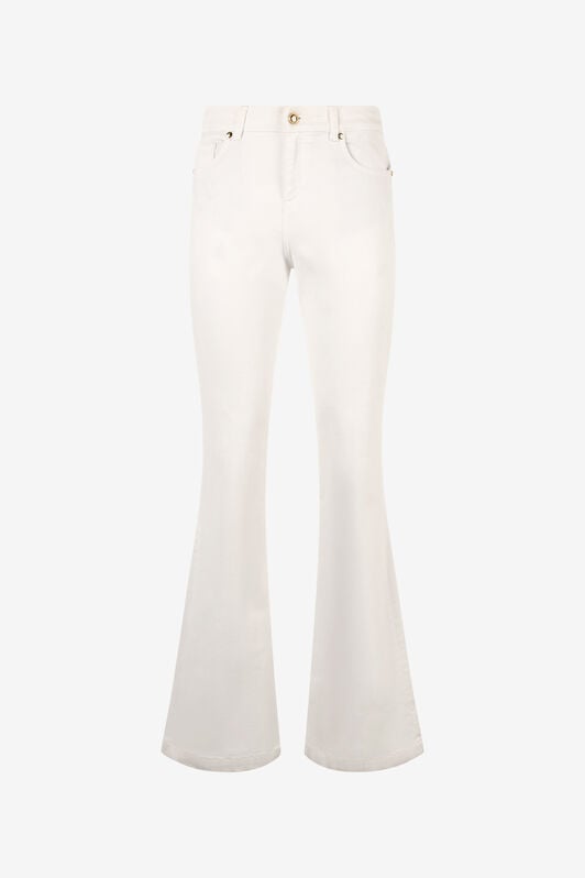 JC Flared Stretch Cotton Pants JC Flared Stretch Cotton Pants White UFJ008-UF135