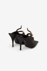 RC Black Mules with Jewel Snake Detail BLACK XWS005-FL113