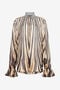 RC Chemise En Soie Imprimé Zebra NATURAL/BLACK XQT710-HNT26
