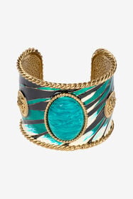RC Bracelet Manchette Imprimé Ray Of Sea Bleu clair TKG004-AM021
