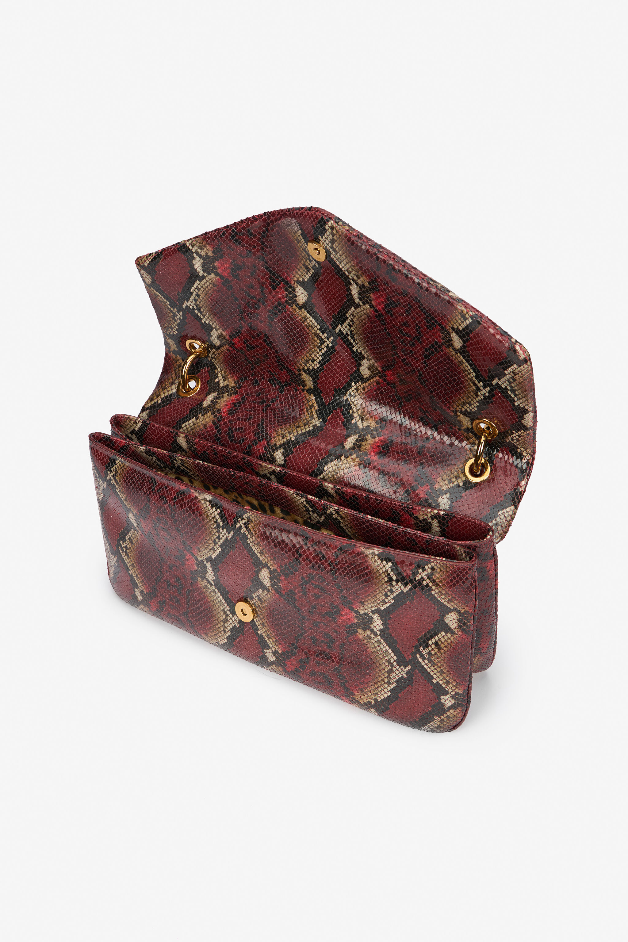 RC Borsa Bordeaux Con Stampa Python BORDEAUX VWB002-PZ666