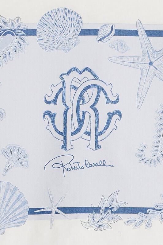 JU T-Shirt With Marine Print And RC Monogram JU T-Shirt With Marine Print And RC Monogram White UJT603-JD001